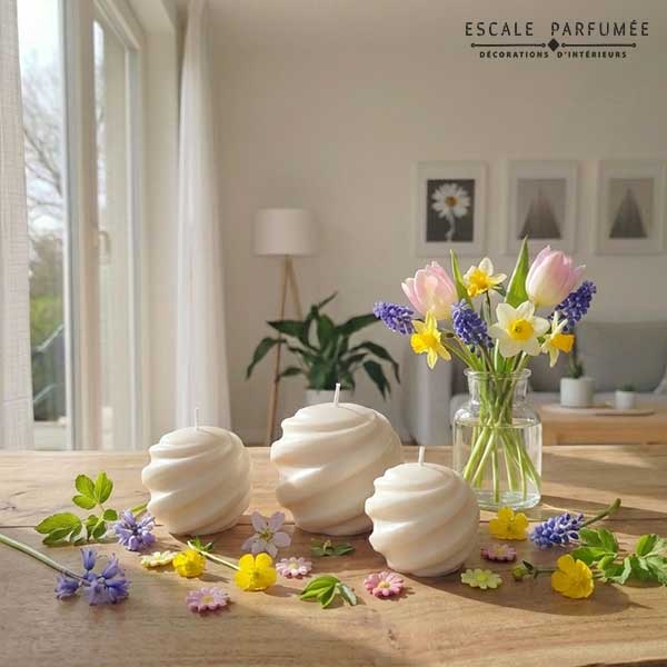 Bougies Les Sphères Torsadées