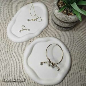 Duo de plateaux tendre nuage de formes rond & ovale