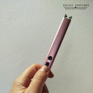 Briquet avec adaptateur USB de couleur Rosé