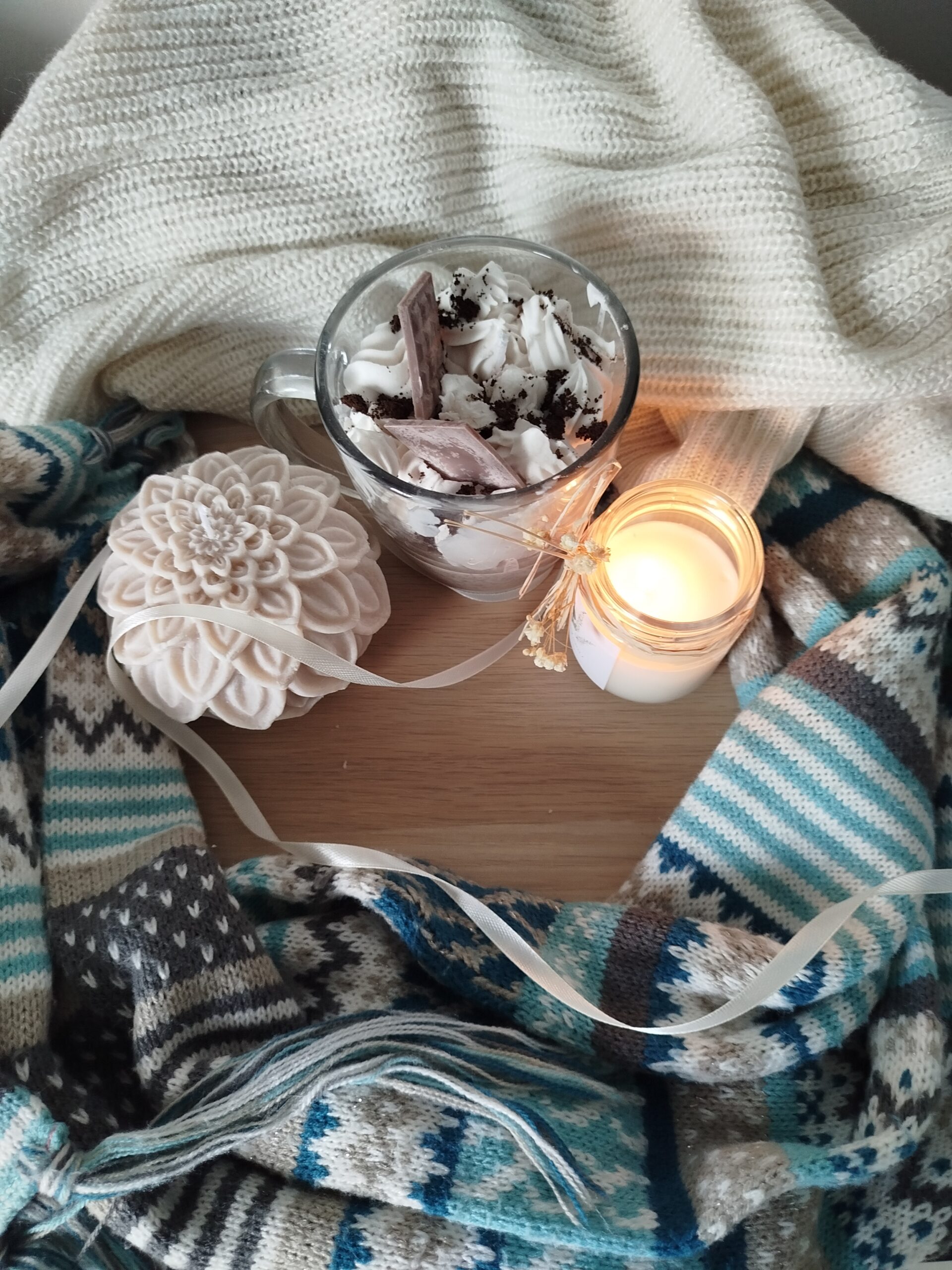 Présentation de la bougie Douceur de Lotus