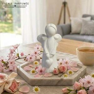 Figurine vue de dos coeur-d'ange-en-gypse-Escale-parfumée