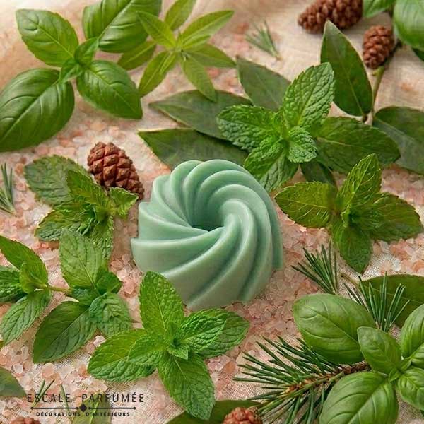 Fondant parfumé Spirale - Parfum Menthe Basilic