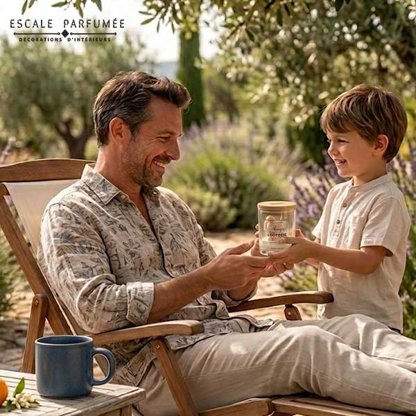 Bougie L'Odyssée, Parfum Fleur d'Oranger par Escale Parfumée