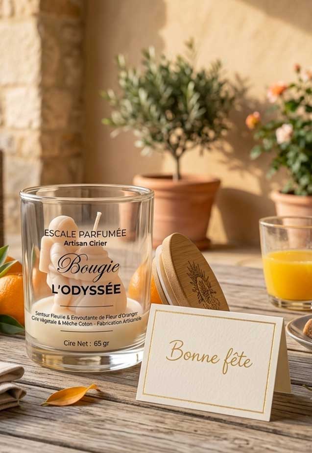 Bougie L'Odyssée par Escale parfumée